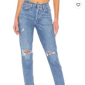 Agolde Feel Good, jeans. Light wash.